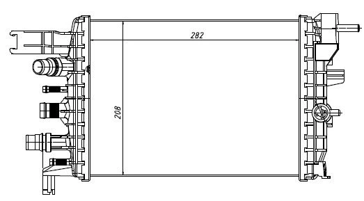 ORIS IRN365056 TURBO RADYATÖRÜ INTERCOOLER DACIA DUSTER II 1.5 DCİ 18 > K9K678 214106421R ürün görseli 1