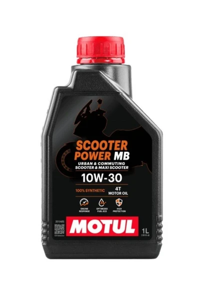 Motul Scooter Power MB 10W30 4T 1 Litre Motor Yağı (Üretim Yılı: 2024) ürün görseli 1