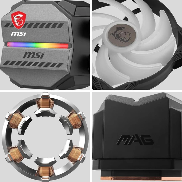 MSI Mag CoreLiquid M360 ARGB 360 mm İşlemci Sıvı Soğutucu Teşhir - Resim 6