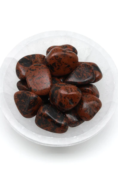 Mohogany Obsidyen Doğal Taş Tamburlanmış Parça - Tımbıl ürün görseli