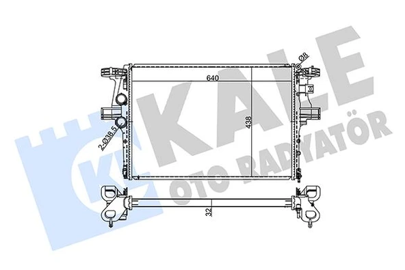 KALE 354990 RADYATÖR AL/PL/BRZ DAILY V-DAILY VI-DAILY CITYS-DAILY LINE MA 5801264635 ürün görseli 1