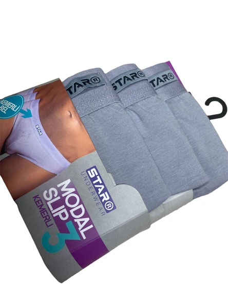 Star 109 Erkek 3'lü Modal Slip - Resim 2