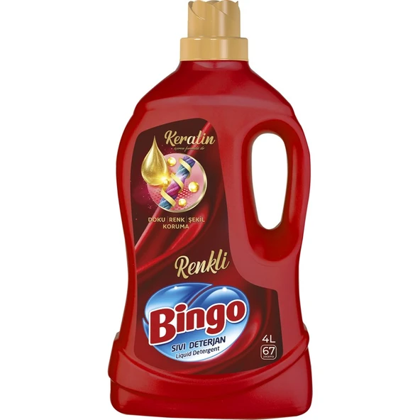 Bingo Renkli Sıvı Bakım Çamaşır Deterjanı 4 L ürün görseli
