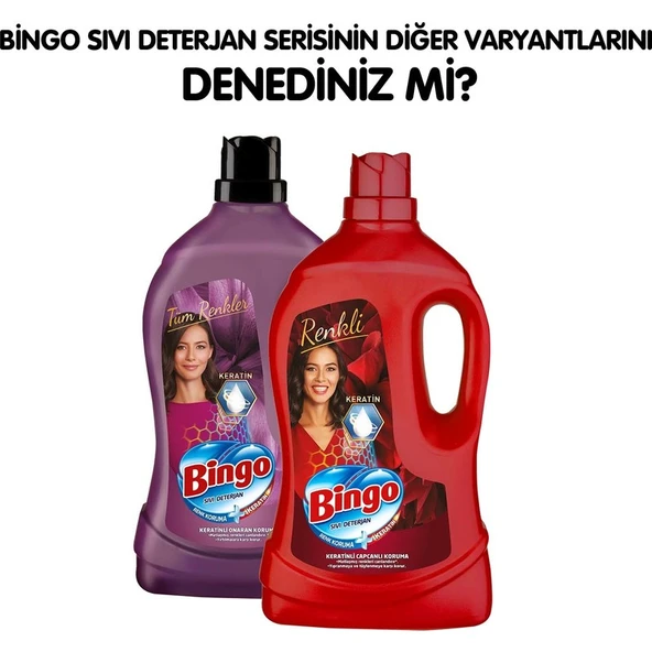 Bingo Siyah Sıvı Bakım Çamaşır Deterjanı 4 L - Resim 8