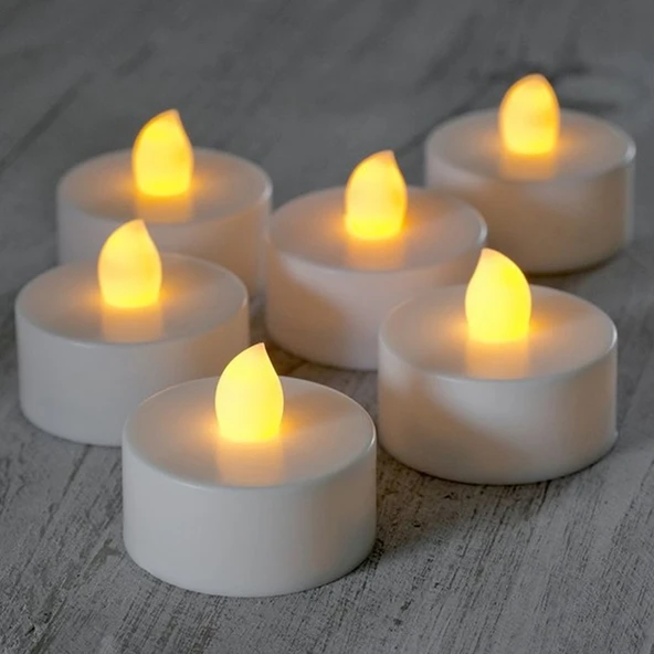 Tealight Mum (Pilli) - Resim 2