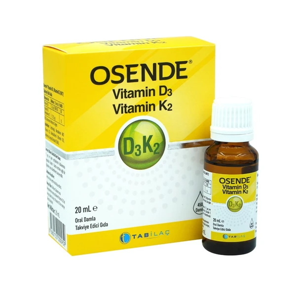 Osende Vitamin D3K2 20 ml ürün görseli