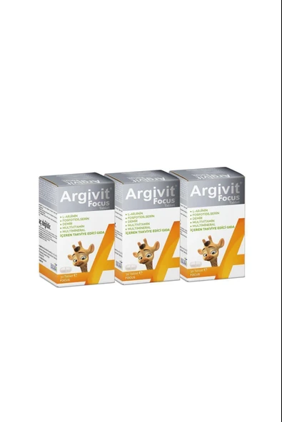 Argivit Focus 30 Tablet 3 Adet ürün görseli