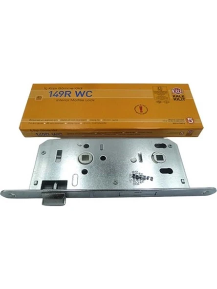 Kale 149 R Wc Kale Iç Kapı Gömme Kilidi (Geniş Tip), Ahşap Wc Kapıları Için, - Resim 2
