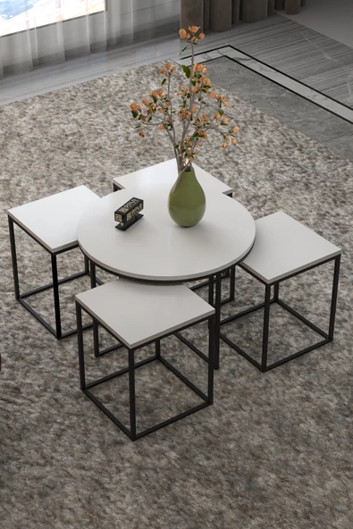 Askılık Duvar Elbise Askılığı Portmanto 80 Cm Krem Düz - Resim 2