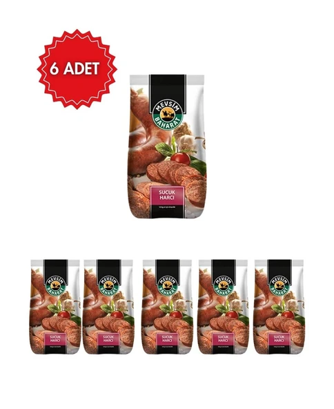 Mevsim Geleneksel Sucuk Baharatı - 6'lı Ekonomik Paket (6 x 500 gr) - Kasap Tipi Lezzet ürün görseli