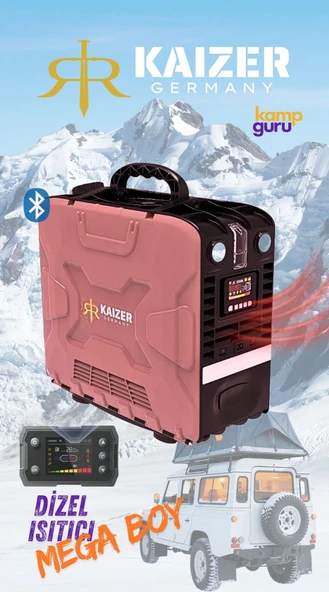 Kaizer Pro Dizel Isıtıcı - LED Ortam Aydınlatmalı - Resim 4