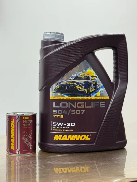 Yüksek Performanslı 2025 Üretimli 5W30 Longlife 504/507 5 LT Motor Yağı ve Motor İç Temizleyici ürün görseli