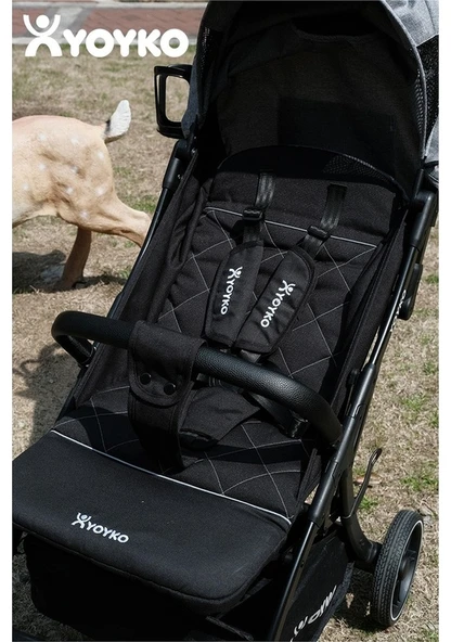 Yoyko Max Kabin Boy Tek Elle Otomatik Katlanan Pratik Autofold Bebek Arabası - Resim 6