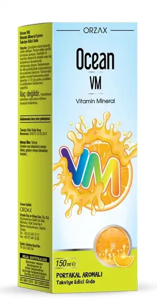 Ocean Vm Portakal Aromalı Şurup 150 ml ürün görseli
