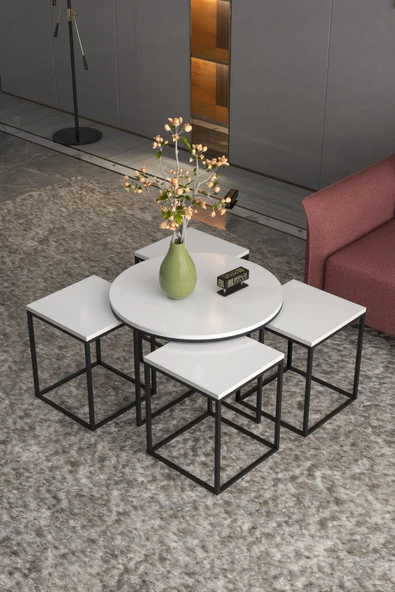 Askılık Duvar Elbise Askılığı Portmanto 80 Cm Krem Düz - Resim 5