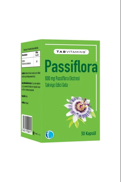 Tabvitamins Passiflora 30 Kapsül ürün görseli