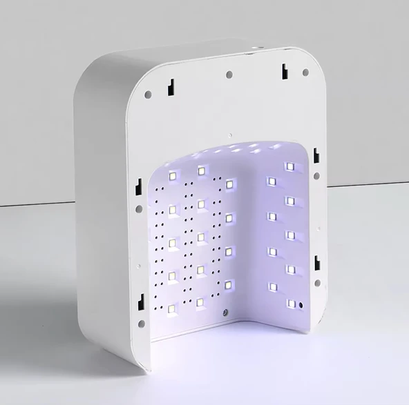 Q9 Şarjlı Manikür Tırnak Kurutucu UV Led Lamba Protez Tırnak Lambası Beyaz 48W - Resim 5