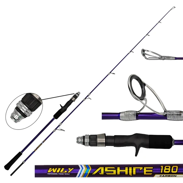Wily Ashire 180 cm 100-200 gr Jig Kamışı - Resim 3