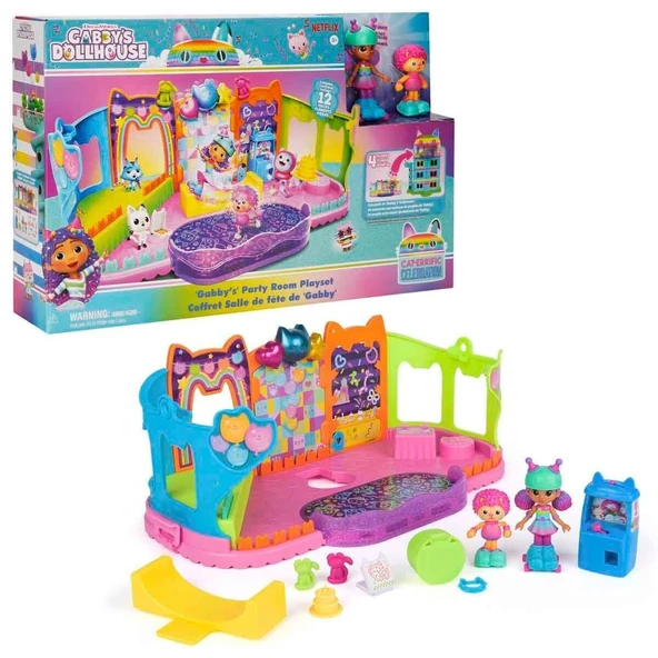 69755 SUN-SPM-FİGÜR OYUN SET GABBY S DOLLHOUSE ÇATI KATI PATEN PARTİSİ ürün görseli
