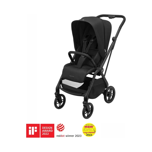 Maxi-Cosi Leona2 Çift Yönlü Uzatılabilir Sırt Desteği Tam Yatabilir Bebek Arabası Twillic Black ürün görseli 1