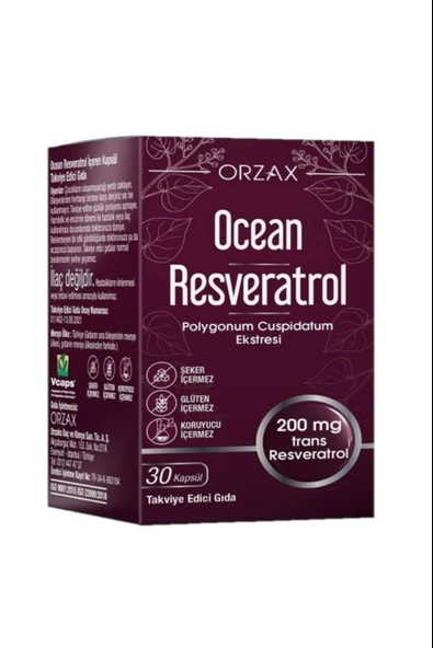 Ocean Resveratrol 200 mg 30 Kapsül ürün görseli
