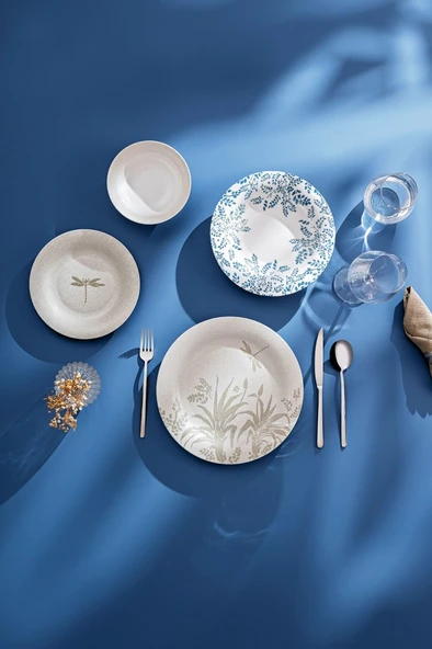 Emsan Adeline 24 Parça 6 Kişilik Yemek Takımı Yuvarlak - Resim 2