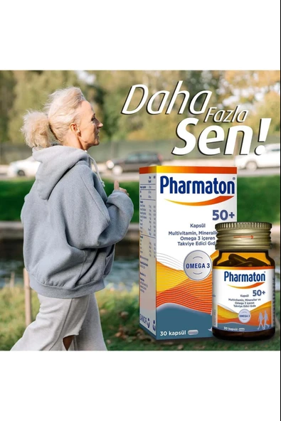 Pharmaton 50 Plus 30 Kapsül - Resim 2