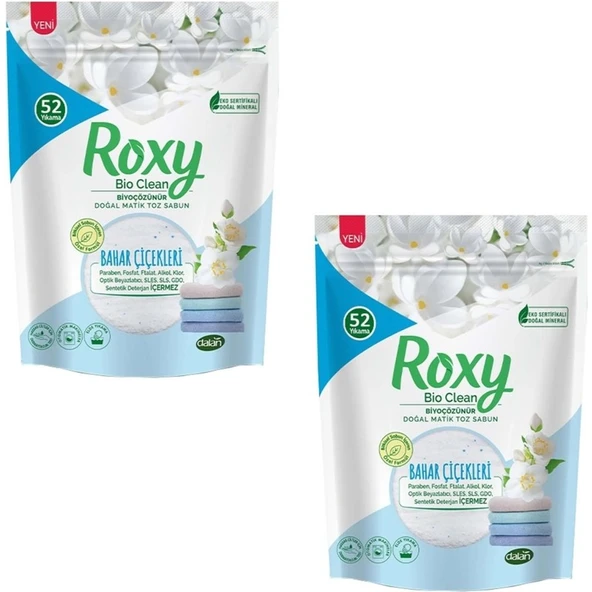 Dalan Roxy Toz Sabun Matik Bahar Çiçekleri 800 gr x 2 Adet ürün görseli