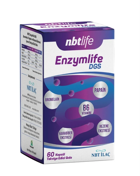 Nbt Life Enzymlife DGS 60 Kapsül ürün görseli