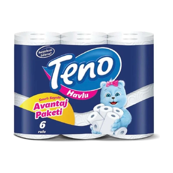 Teno Avantaj Paketi 6'lı Kağıt Havlu - Resim 3