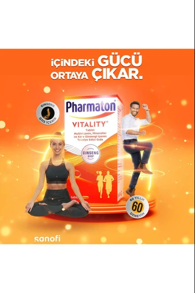 Pharmaton Vitality 60 Tablet - Resim 2