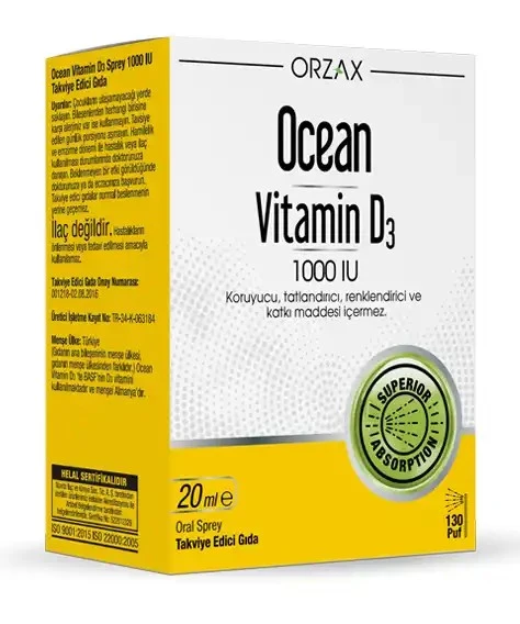 Ocean Vitamin D3 1000 IU Sprey ürün görseli