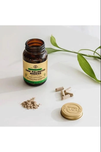 Solgar Saw Palmetto Berries 100 Kapsül 3 Adet - Resim 3
