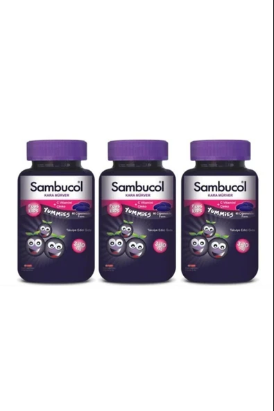 Sambucol Plus Kids Yummies 60 Adet 3 Adet ürün görseli