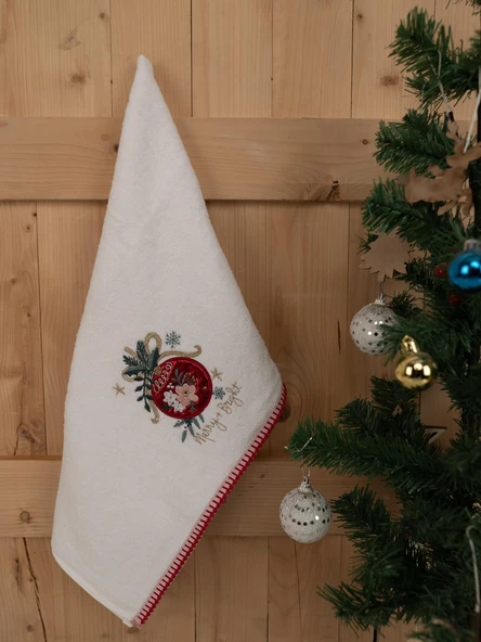 Pamuklu 2'li 50x70 cm Premium Nakışlı Hediyelik Havlu Seti Baveno - Resim 5