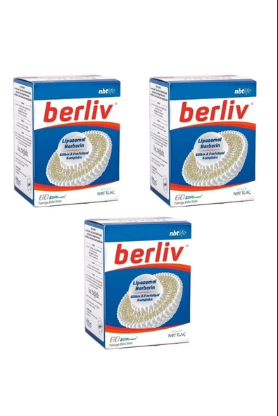 Nbt Life Berliv Lipozamal Berberin 60 Kapsül 3 Adet ürün görseli