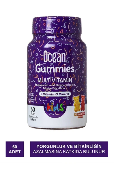 Ocean Gummies Multivitamin Kids 60 Yumuşak Tablet ürün görseli