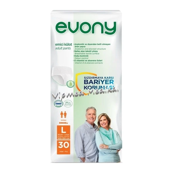 EVONY Külotlu Hasta Bezi Large (Büyük Boy) 30'Lu ürün görseli