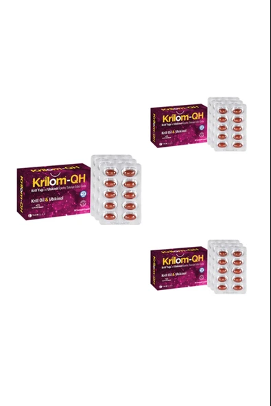 Krilom QH 30 Yumuşak Kapsül 3 Adet ürün görseli