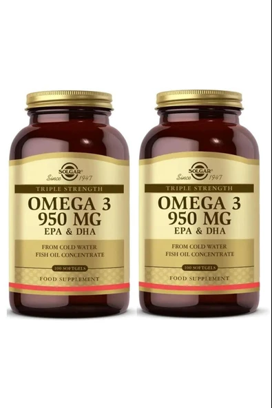 Solgar Omega-3 950 Mg 100 Kapsül 2 Adet ürün görseli