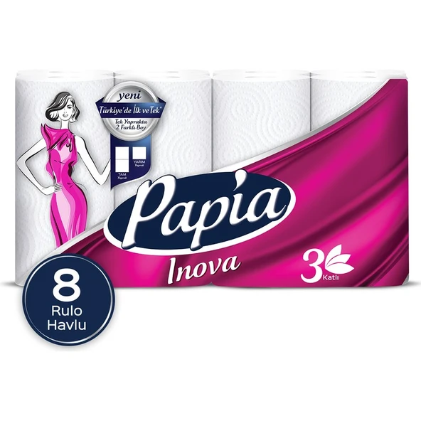 Papia Inova Kağıt Havlu 8 Rulo ürün görseli