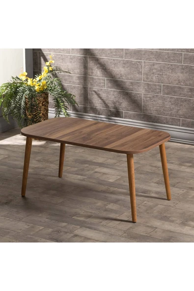 Zigon Sehpa Ve Orta Sehpa Kr Torna Ceviz Set 3006 - Resim 2