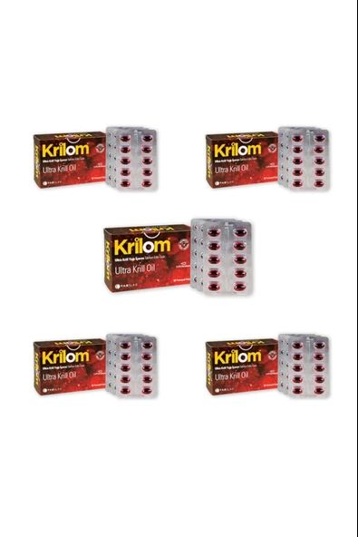Krilom Ultra Krill Oil 30 Yumuşak Kapsül 5 Adet ürün görseli