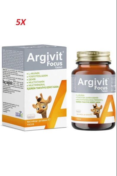 Argivit Focus 30 Tablet 5 Adet ürün görseli