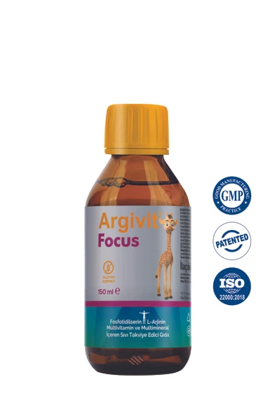 ARGİVİT Focus Fosfotidilserin, L-Arjinin, Multivitamin ve Multimineral İçeren Sıvı 150 ml - Resim 4