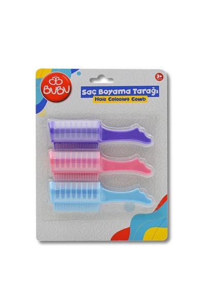 Bubu Bu-bu Saç Boyama Tarağı 3'lü ürün görseli 1