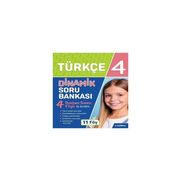 Tudem  Yay. 4. Sınıf Türkçe Dinamik S.B. 11 Föy ürün görseli