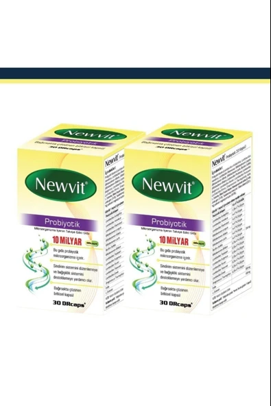Newvit Probiyotik 30 Kapsül 2 Adet - Resim 2