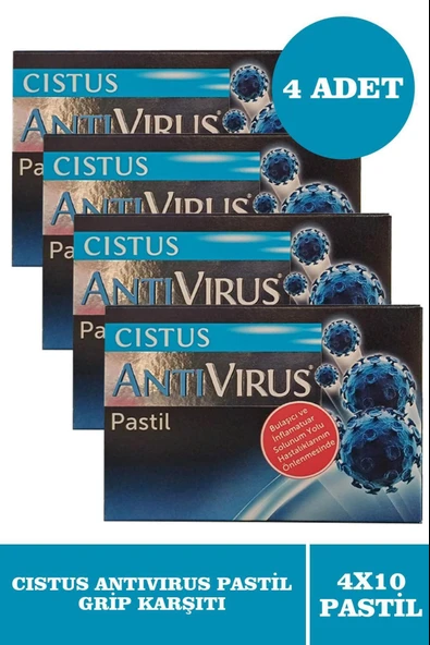 Cistus Antivirus Pastil 10 Adet 4 Adet ürün görseli