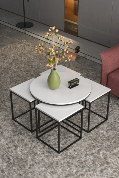 Askılık Duvar Elbise Askılığı Portmanto 80 Cm Krem Düz - Resim 4